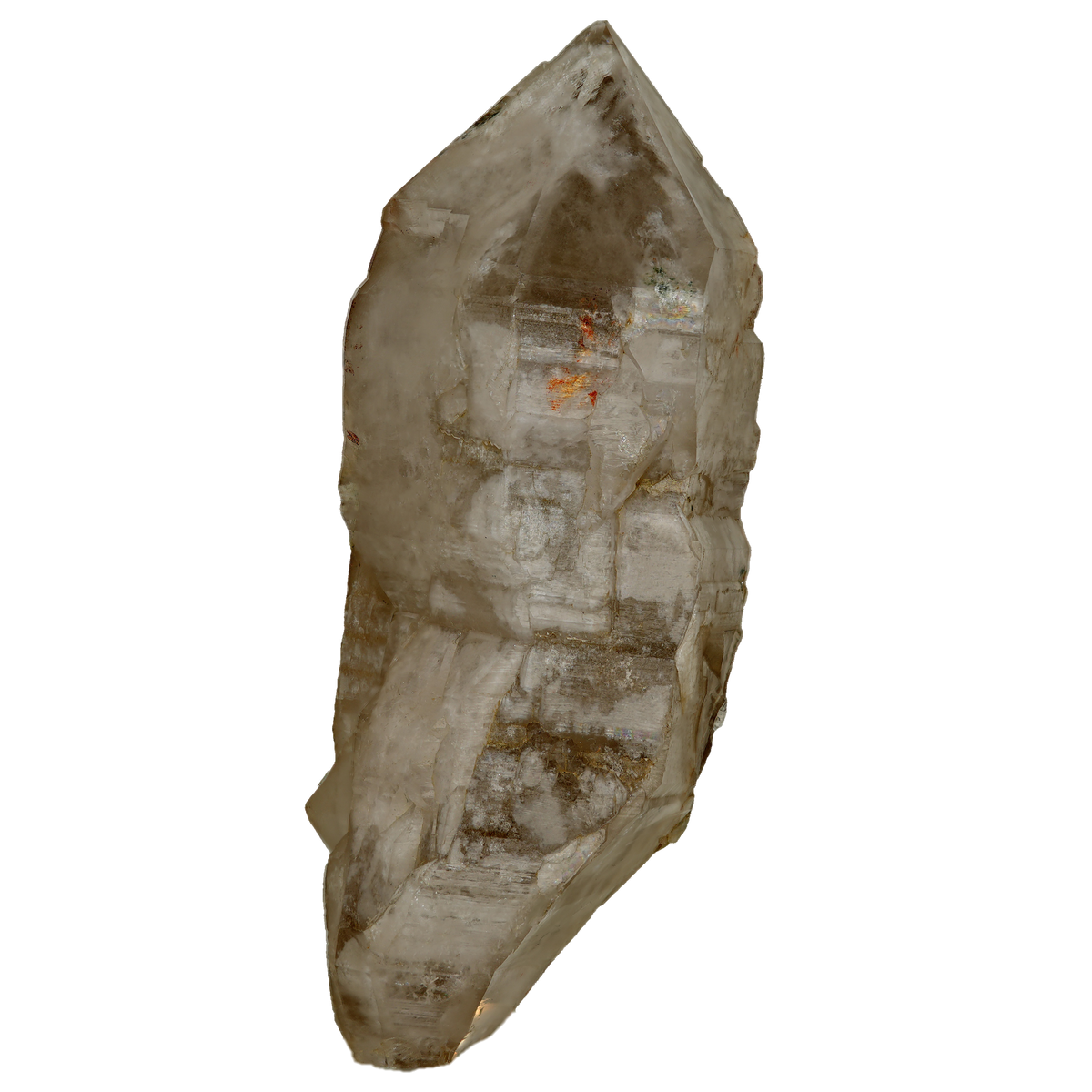 Bergkristall Doppelender Kristall aus dem Wildgerlostal (10.7 cm x 4.7 cm)
