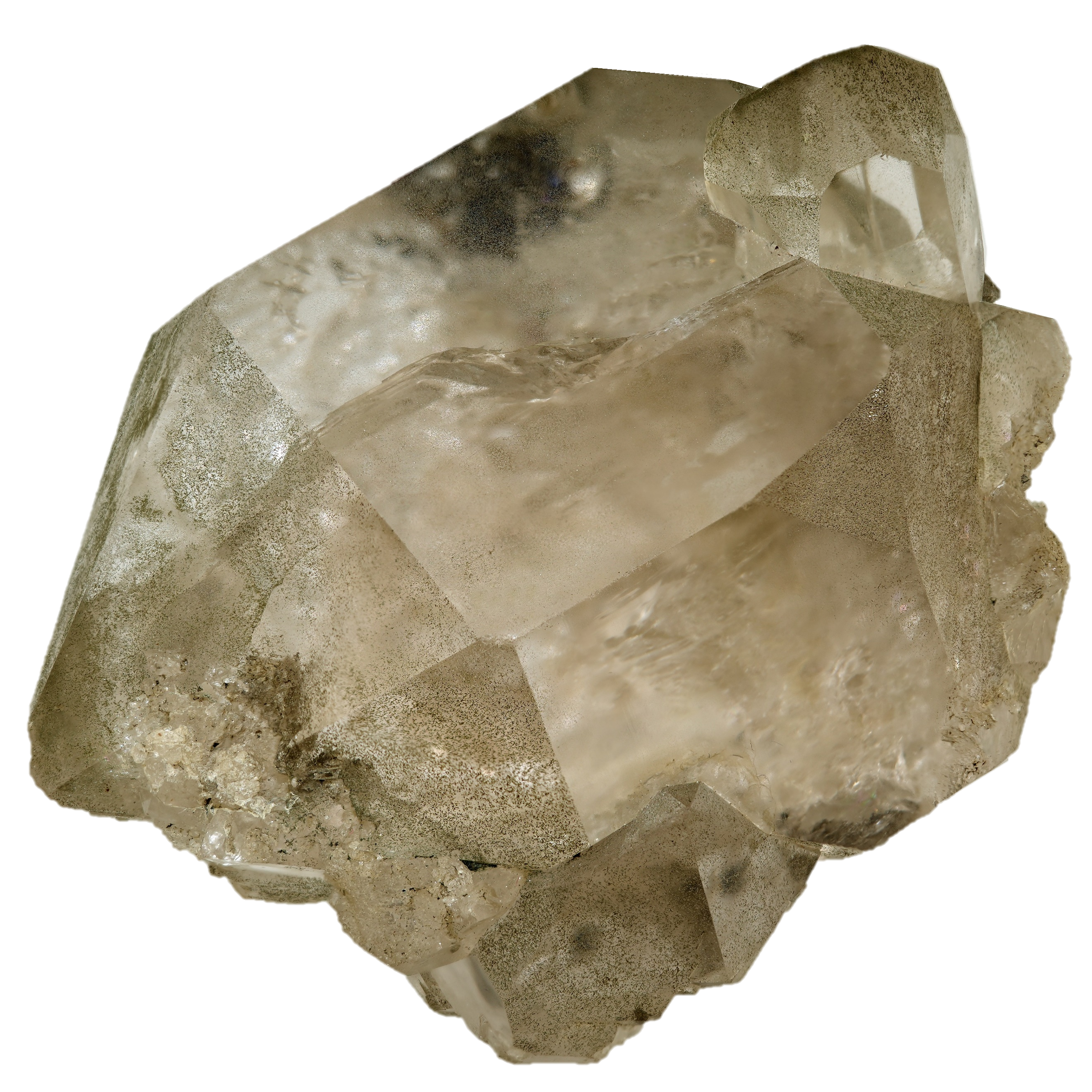 Großer Bergkristall Doppelender vom Mont Blanc (10.0 cm x 8.3 cm)