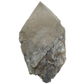 Skelettierter Bergkristall mit Hämatit aus dem Felbertal (9.0 cm x 5.8 cm)
