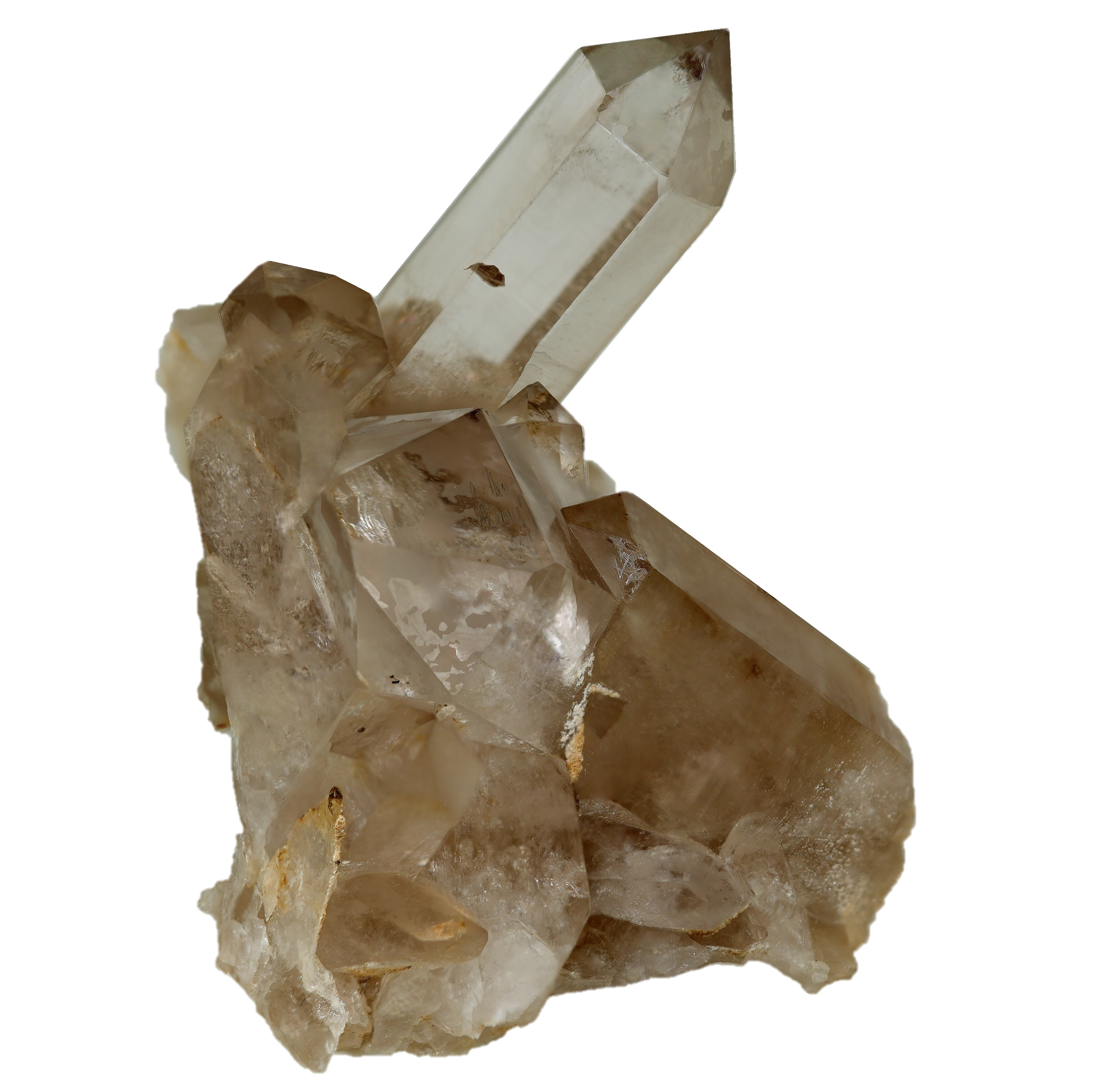 Perfekte Bergkristall Gruppe aus le Châtelet (8.0 cm x 6.1 cm)