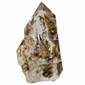 Wasserklarer Bergkristall mit Chlorit aus dem Val Cristallina (5.8 cm x 3.8 cm)