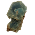 Blauer Fluorit Kristall von der Dürrschrennenhöhle (3.5 cm x 2.8 cm)