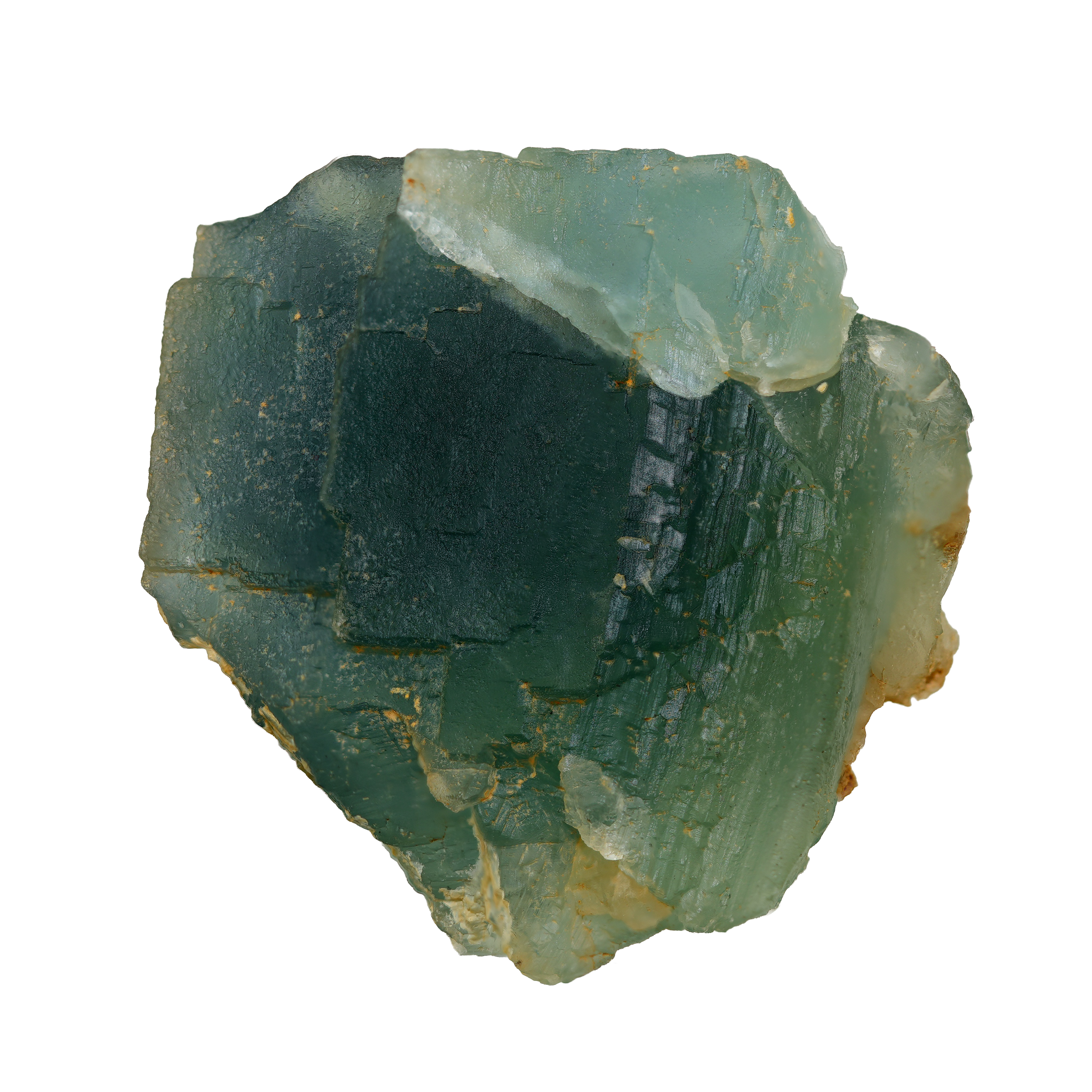 Blauer Fluorit Kristall von der Dürrschrennenhöhle (4.1 cm x 3.7 cm)