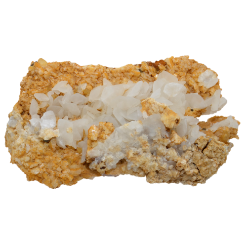 Große Periklin & Calcit Stufe von der Grieswies (16.5 cm x 9.5 cm)