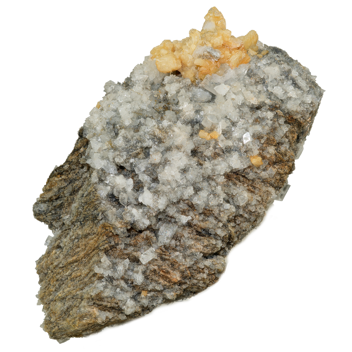 Large Quartz crystal with Titanite from Fulberg (10.5 cm x 7.9 cm)