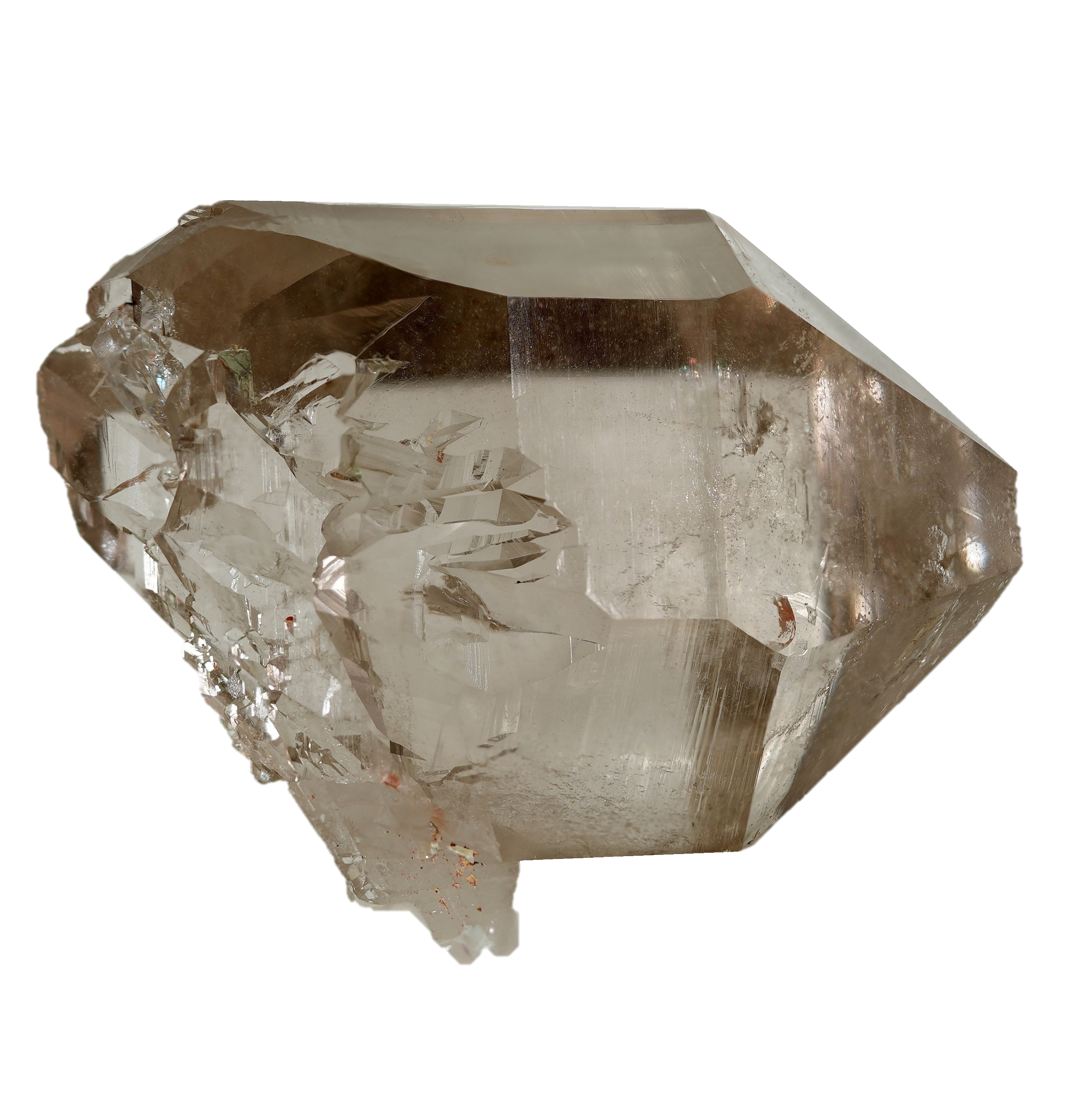 Ästhetischer Rauchquarz Doppelender vom Mont Blanc (5.0 cm x 4.0 cm)