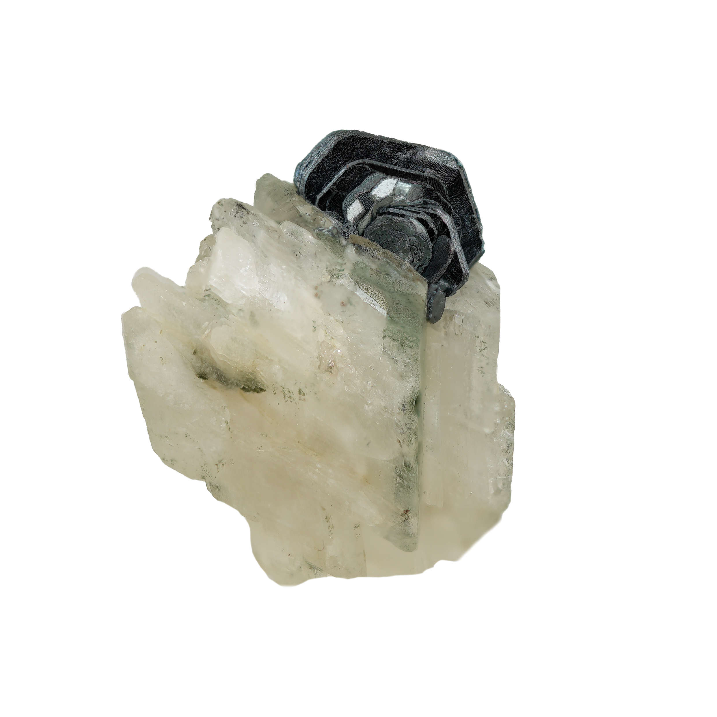 Exzellente Eisenrose mit Adular vom Gotthard Massiv (2.0 cm x 1.5 cm)