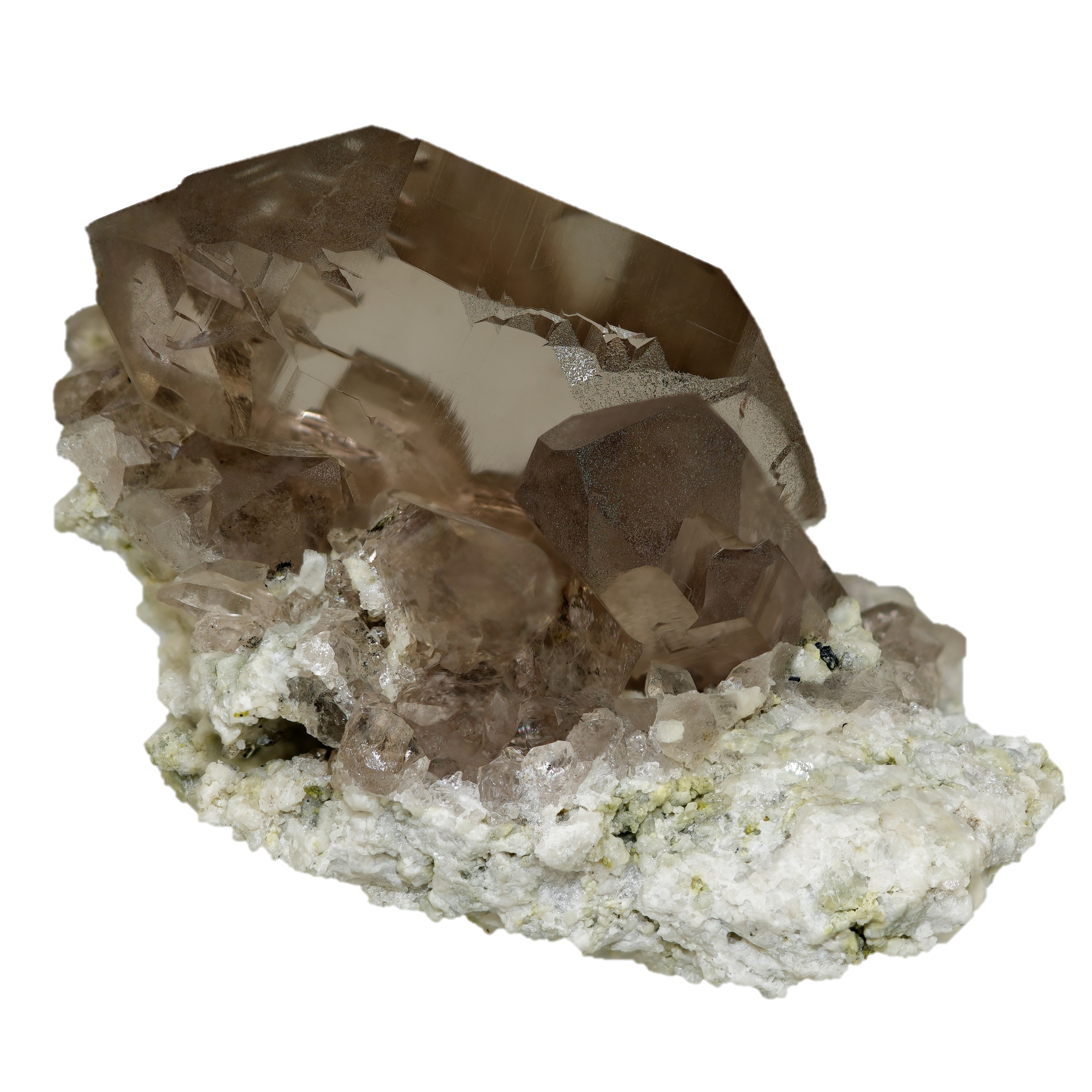 Wasserklares Gwindel auf Matrix von der Göscheneralp ( 7.8 cm x 5.8 cm)