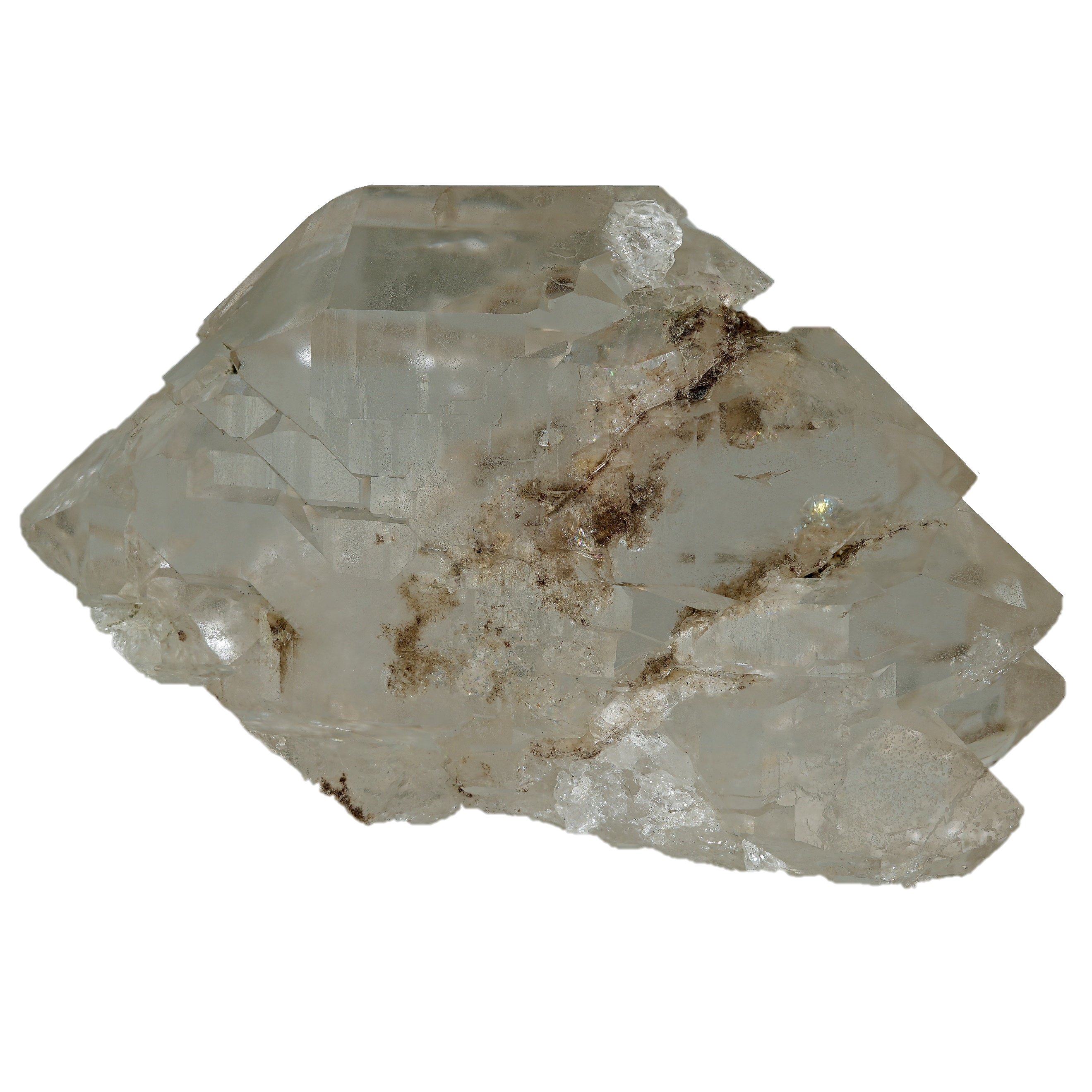 Großes Bergkristall Gwindel aus dem Val Cavrein (9.5 cm x 5.8 cm)