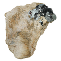 Hematite & Rutile on matrix from the Cavradi Gorge (6.5 cm x 4.9 cm)