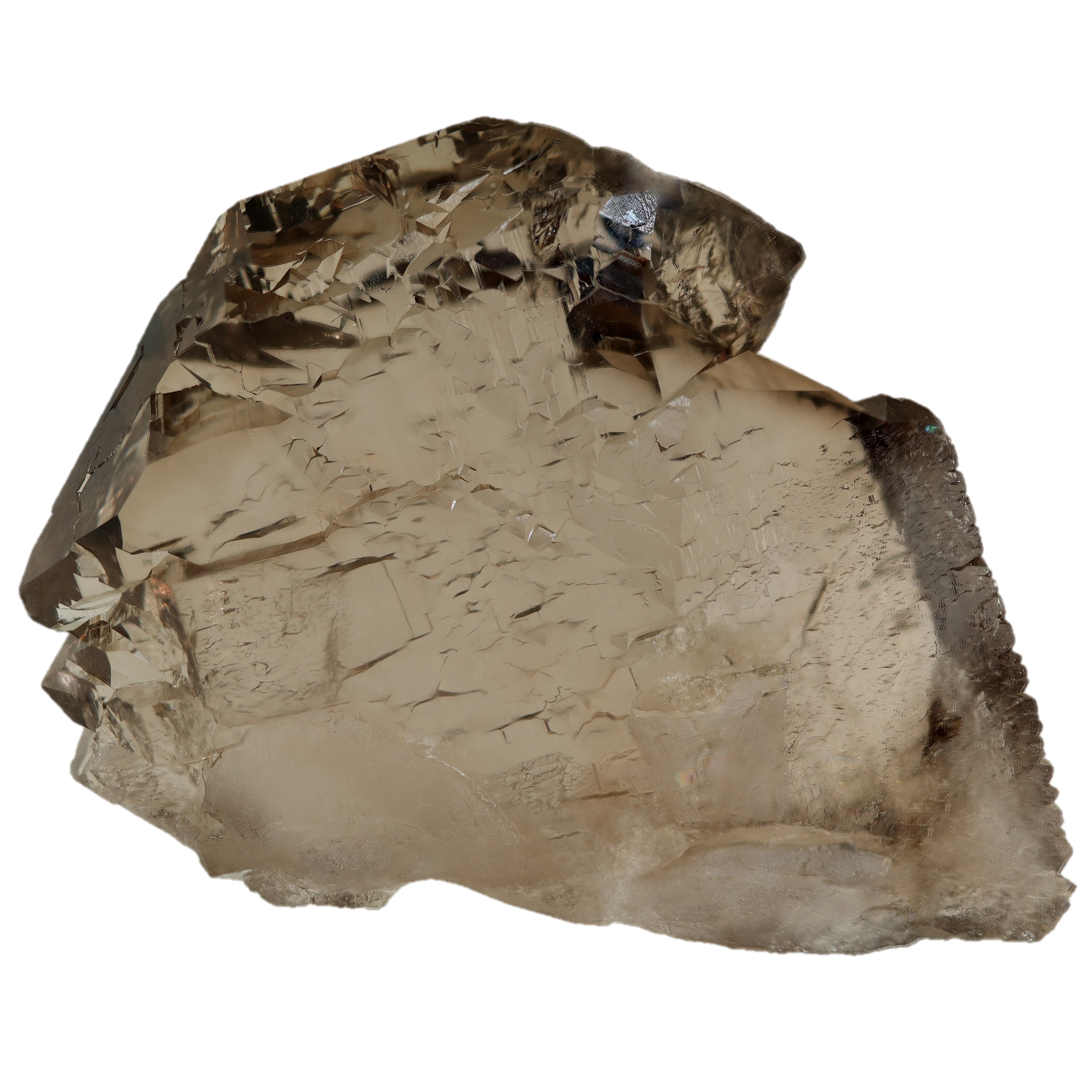 Halbgeschlossenes Rauchquarz Gwindel vom Gletschhorn (5.6 cm x 4.7 cm)