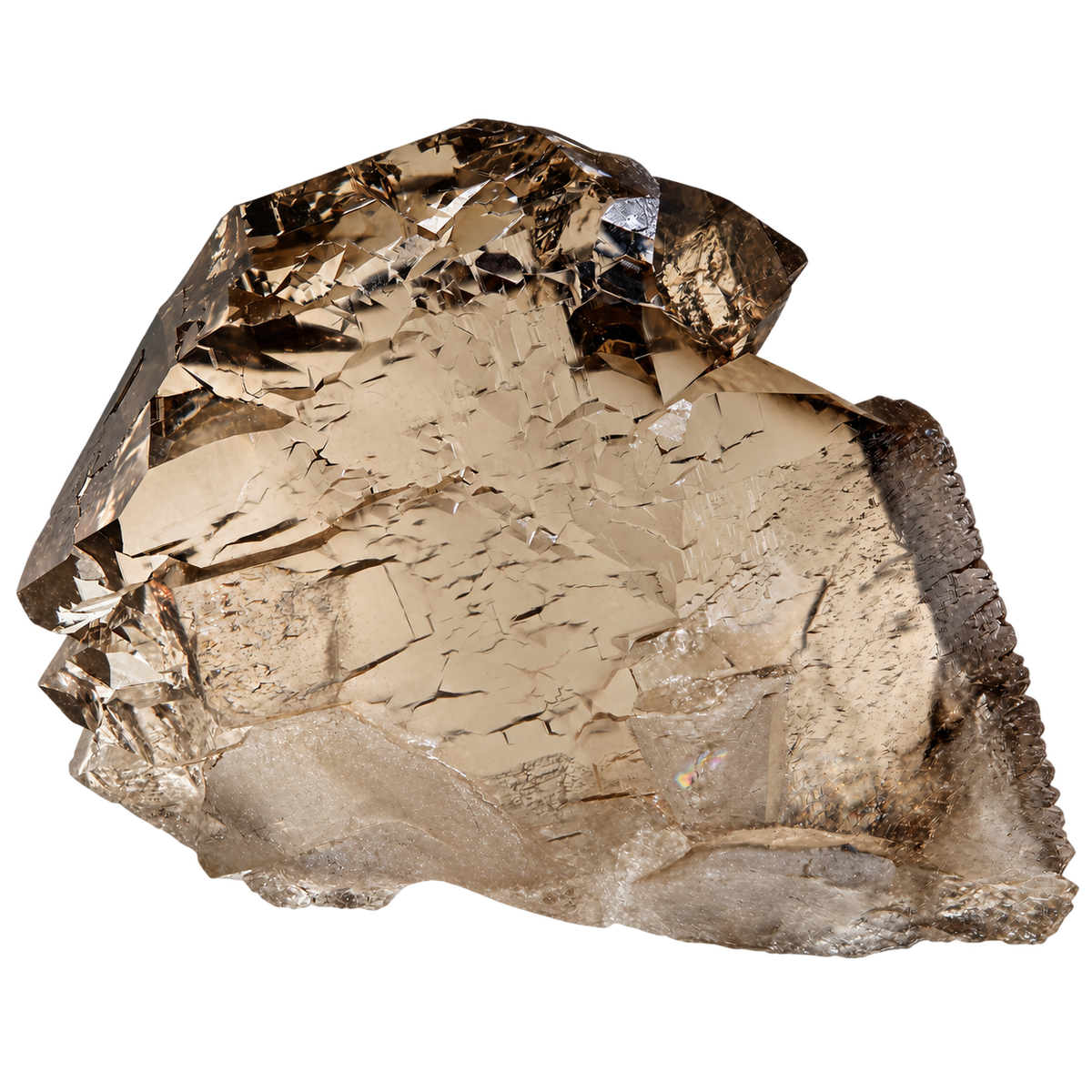 Half-closed smoky Quartz Gwindel from the Gletschhorn (5.6 cm x 4.7 cm)