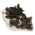 Water clear Gwindel on matrix from the Göscheneralp (7.8 cm x 5.8 cm)
