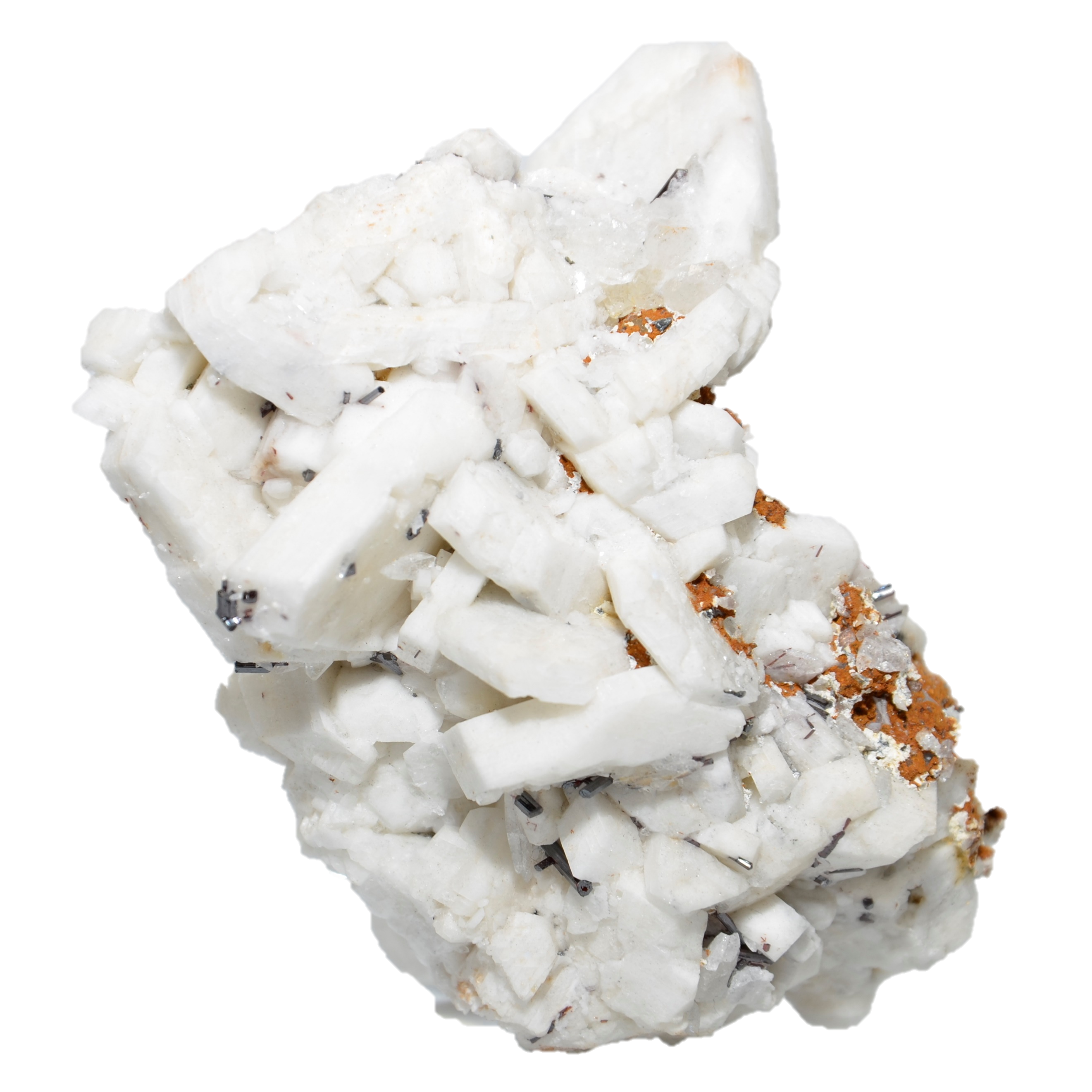 Große Periklin Stufe mit Rutil aus dem Rauriser Tal (9.3 cm x 8.2 cm)