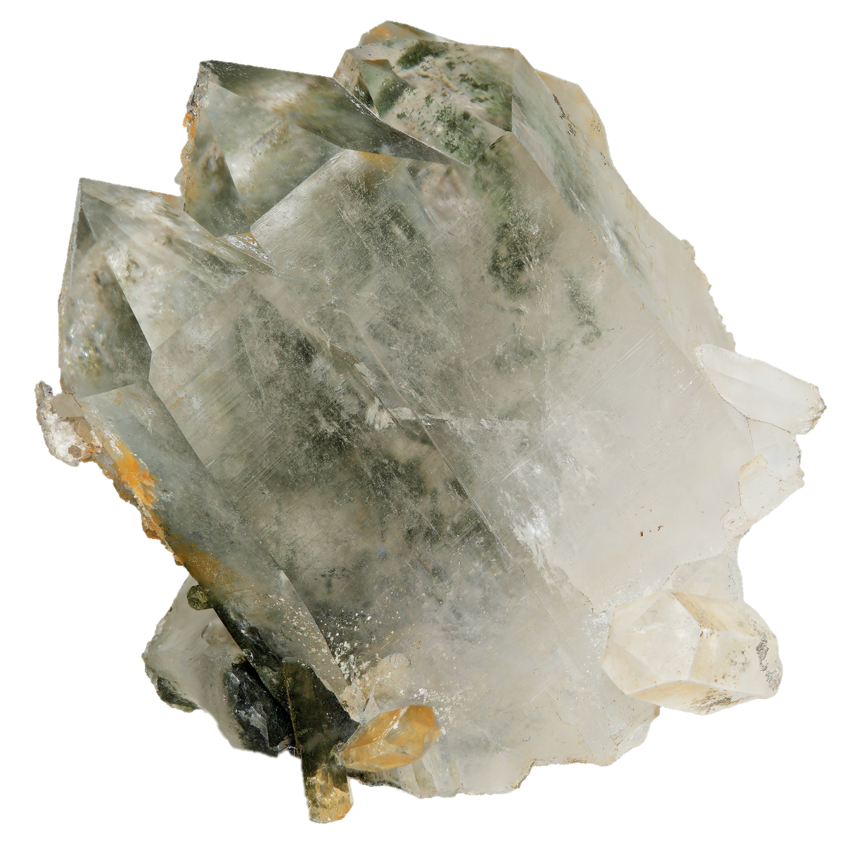 Chlorite Quartz crystal from Val Cristallina (9.5 cm x 5.4 cm)