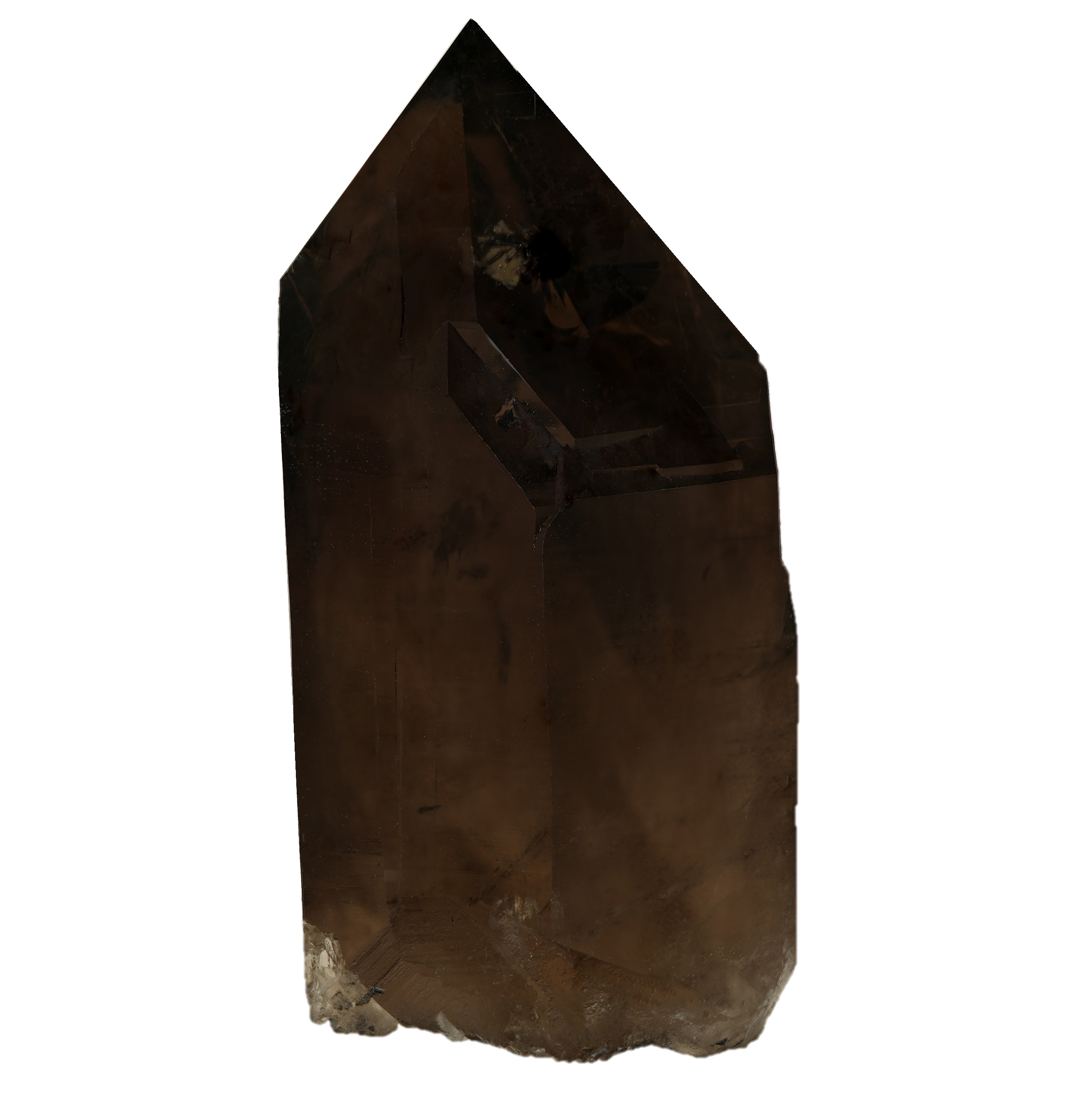 Dunkler Rauchquarz Kristall aus dem Gärstenhörner Gebiet (9.9 cm x 5.7 cm)