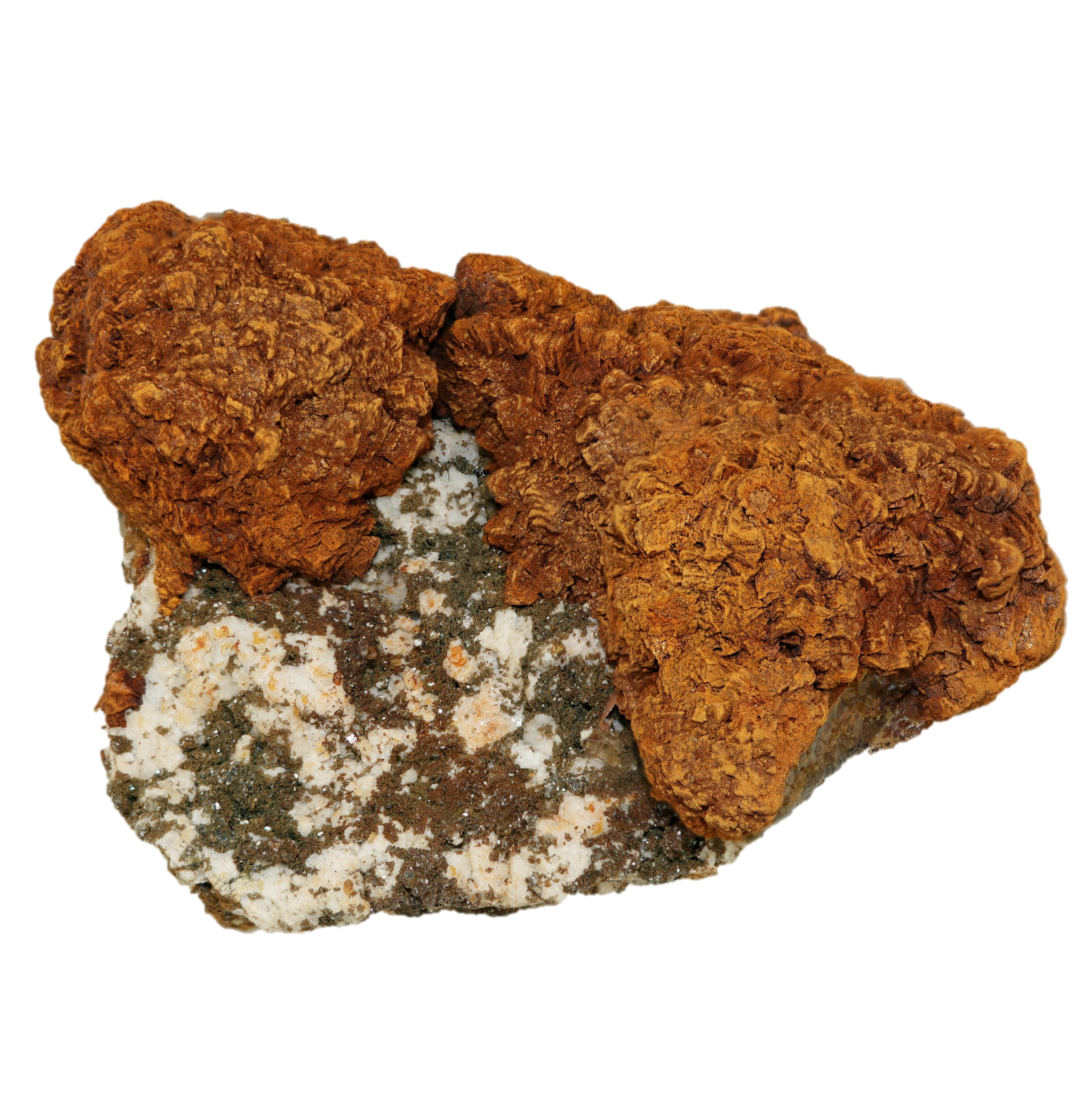 Siderit Stufe mit Quarz vom Galmihorn (7.0 cm x 5.1 cm)