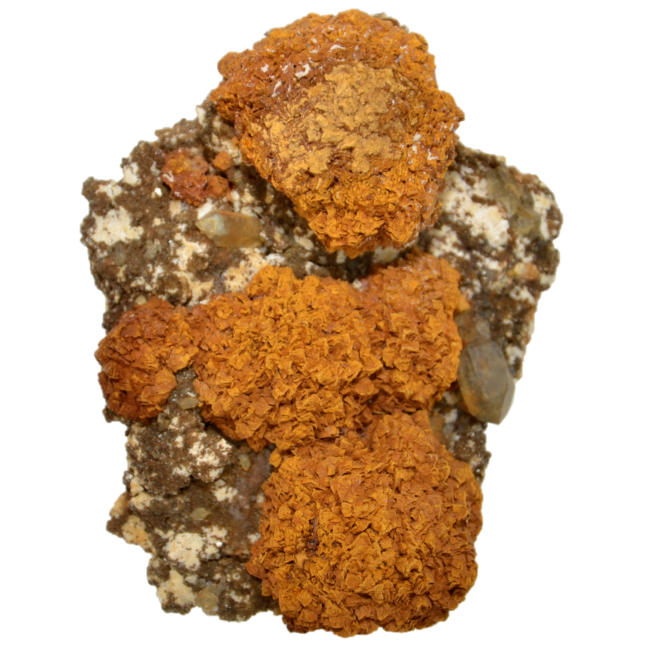 Kugelförmiger Siderit mit Quarz vom Galmihorn (9.5 cm x 7.5 cm)