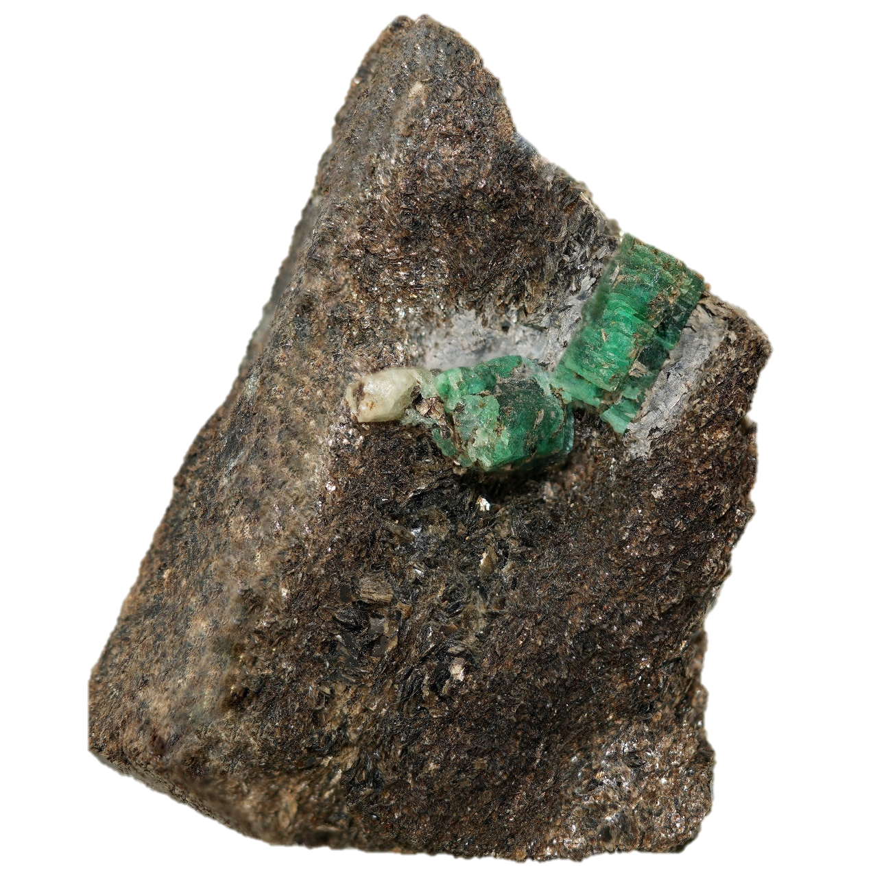 Perfekte Smaragd Stufe aus dem Habachtal (5.5 cm x 4.5 cm)