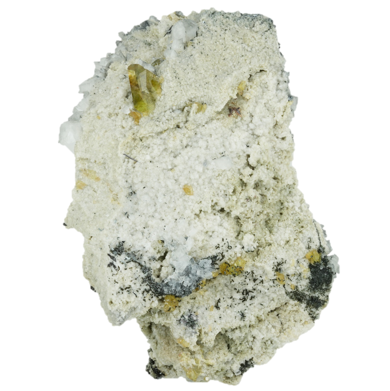 Ästhetische Sphen & Hämatit Stufe aus dem Felbertal (11.8 cm x 7.5 cm)