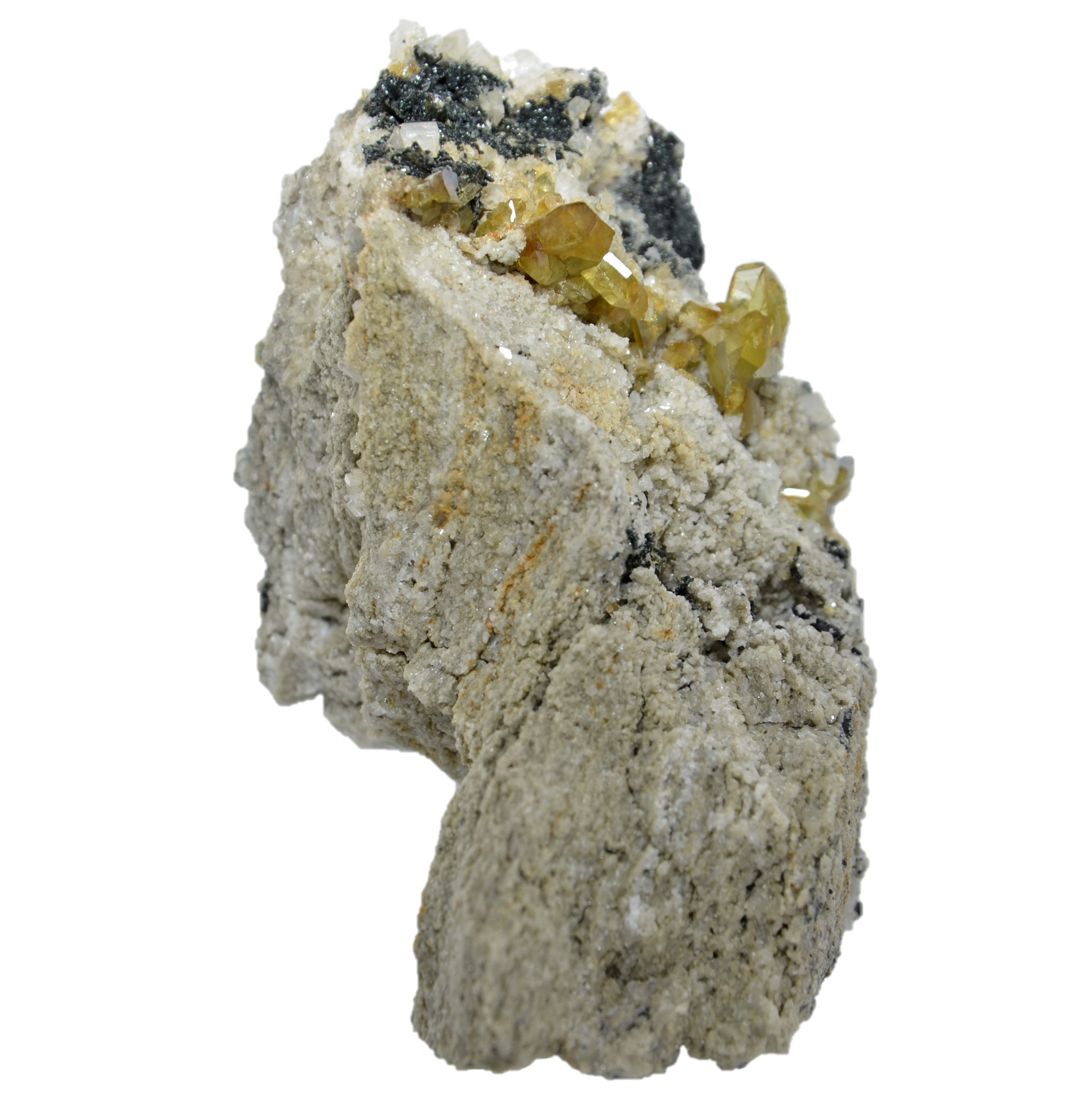 Ästhetische Sphen & Hämatit Stufe aus dem Felbertal (13.5 cm x 9.0 cm)