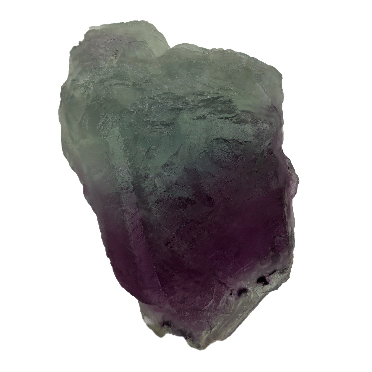 Zweifarbiger Fluorit Kristall aus dem Lungau (4.2 cm x 2.8 cm)