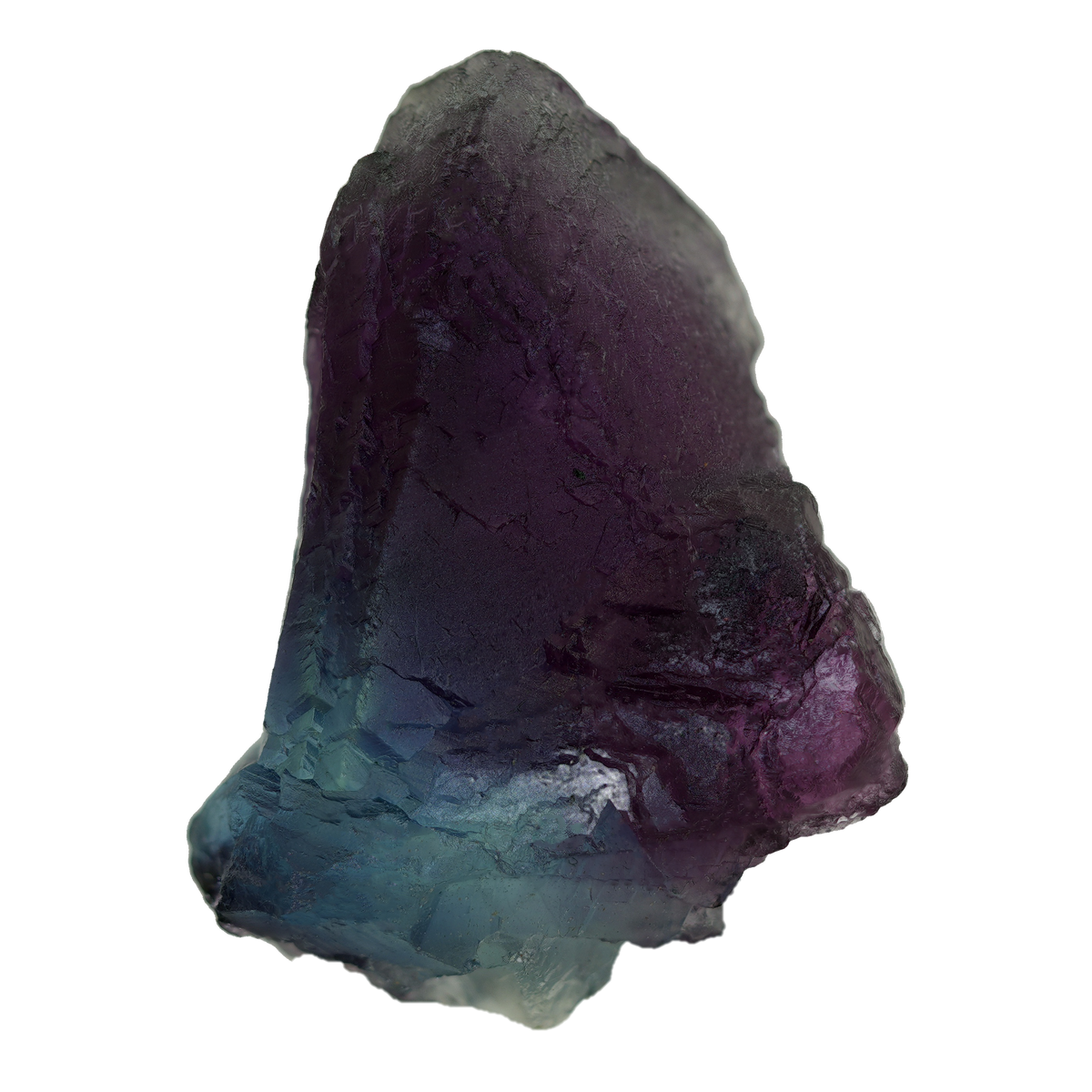 Zweifarbiger Fluorit Kristall aus dem Lungau (3.6 cm x 2.7 cm)