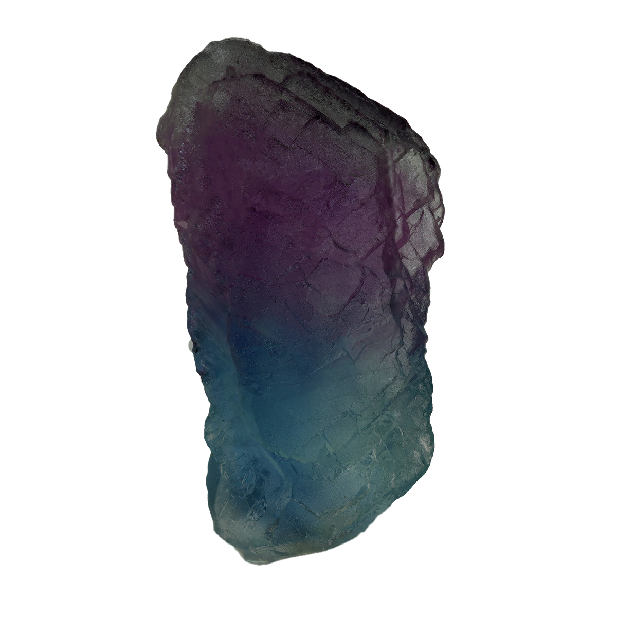 Zweifarbiger Fluorit Kristall aus dem Lungau (3.6 cm x 1.7 cm)
