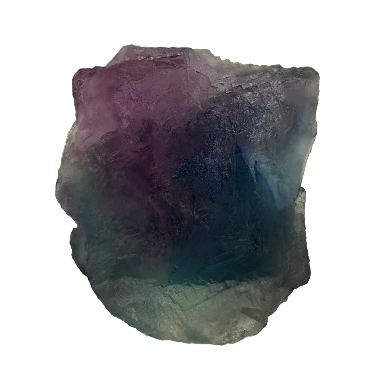 Zweifarbiger Fluorit Kristall aus dem Lungau (3.3 cm x 2.7 cm)