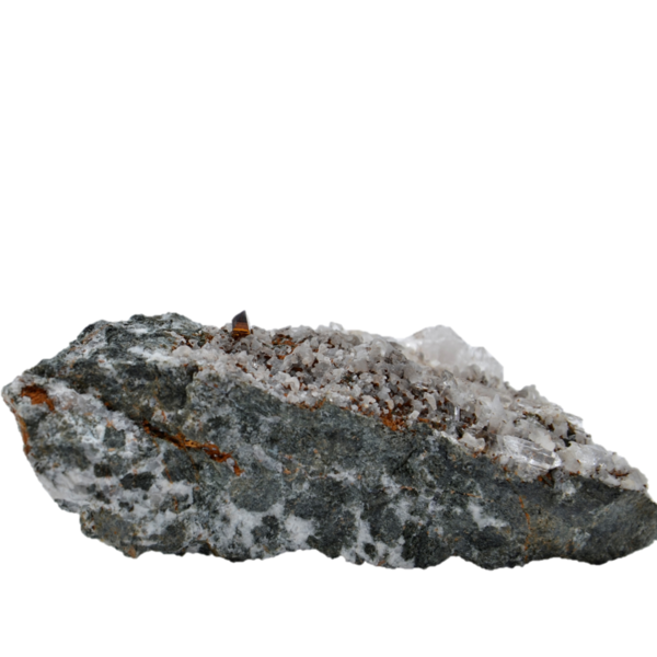 Anatas & Bergkristall auf Matrix aus Tessin (11.0 cm x 7.1 cm)