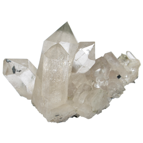 Bergkristall Stufe aus dem Baltschiedertal (8.1cm x 7.5cm)