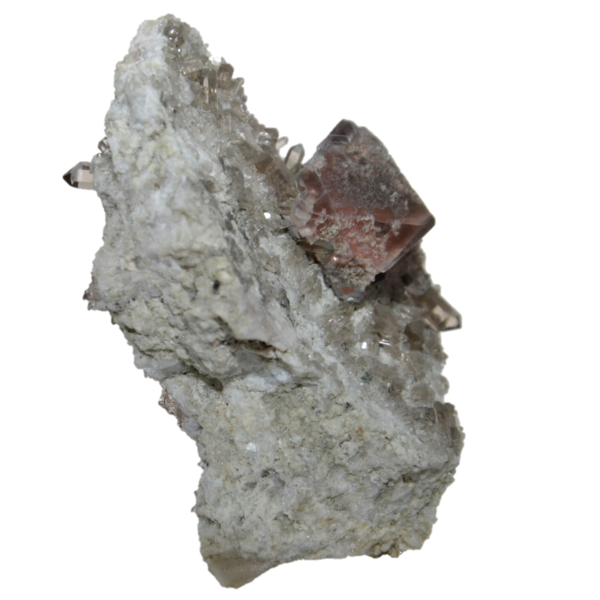 Fluorit & Rauchquarz aus der Rufibachkluft vom Zinggenstock (7.3cm x 5.5.cm)