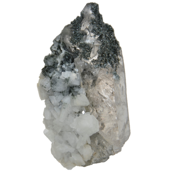 Großer Bergkristall mit Adular aus der Fibbia (9.3 cm x 5.2 cm)