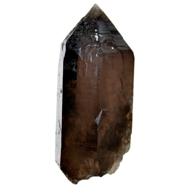 Dunkler Rauchquarz Kristall aus dem Untersulzbachtal (12.2cm x 6.0cm)