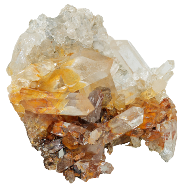 Ästhetische Bergkristall Stufe vom Piz Ault (10.5 cm x 9.8 cm)