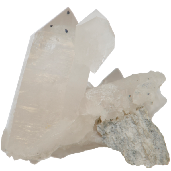 Bergkristall mit Anatas aus Piz Beverin (7.7 cm x 6.2 cm)